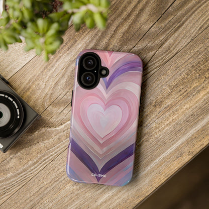 Impressionistic Heart Layers - iPhone Case