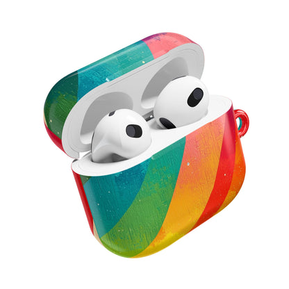 Curved Rainbow Breeze - AirPods Case
