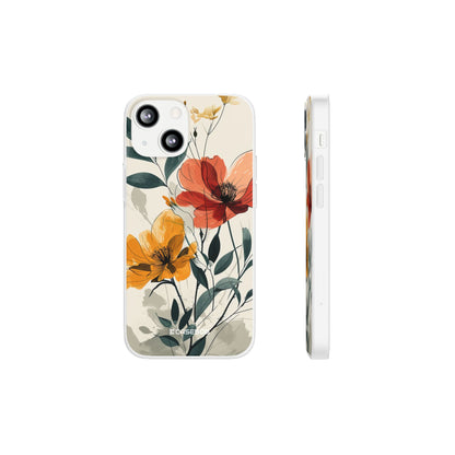 Serene Floral Harmony | Flexible Phone Case for iPhone