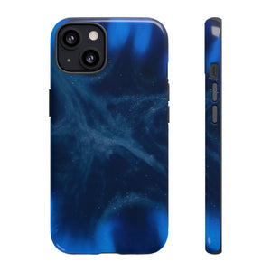 Blue Space Ink Art iPhone Case (Protective) iPhone 13 Glossy Phone Case