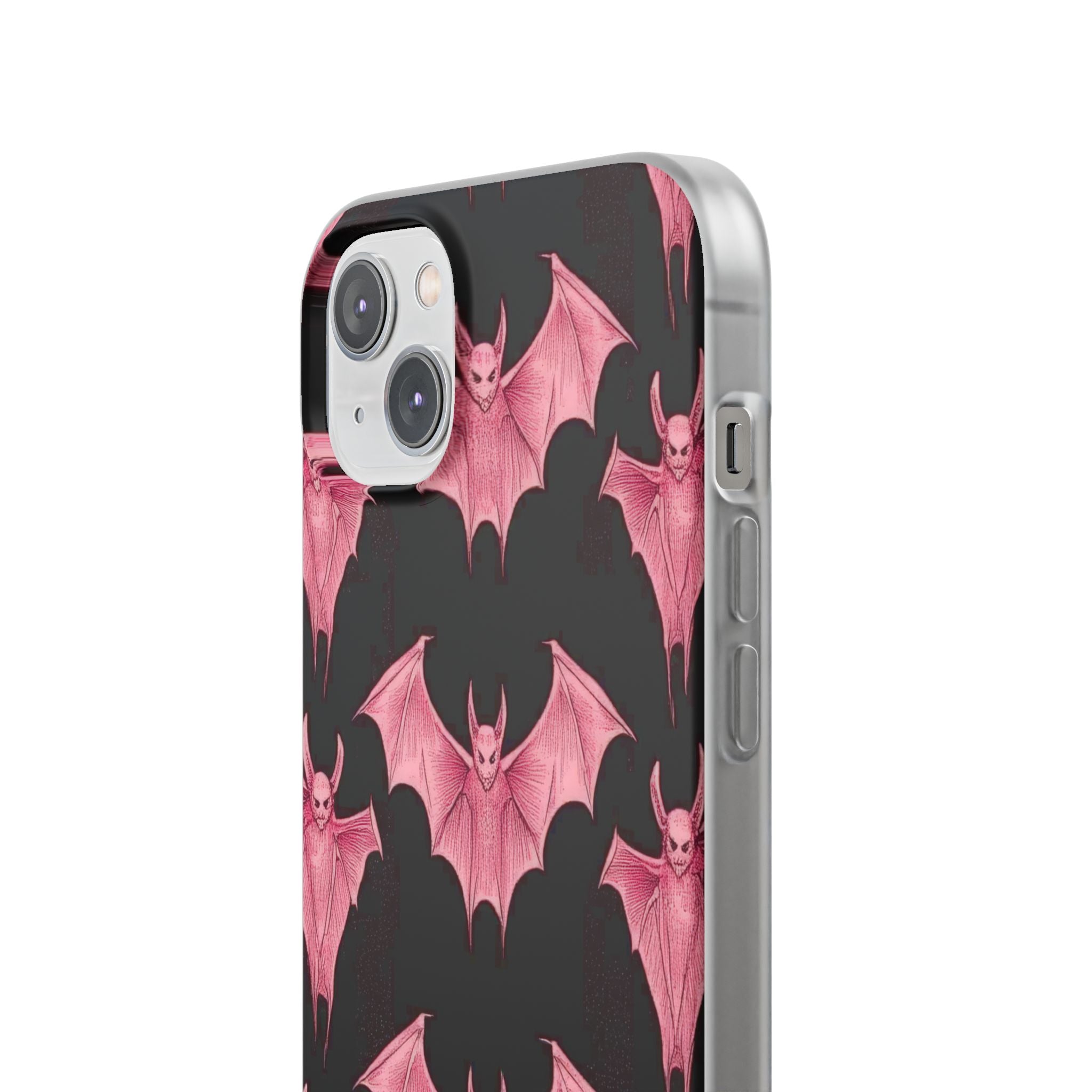 Pink Batwave iPhone 14 Plus Case - Soft