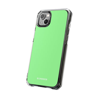 Pale Green - Clear Impact Case for iPhone