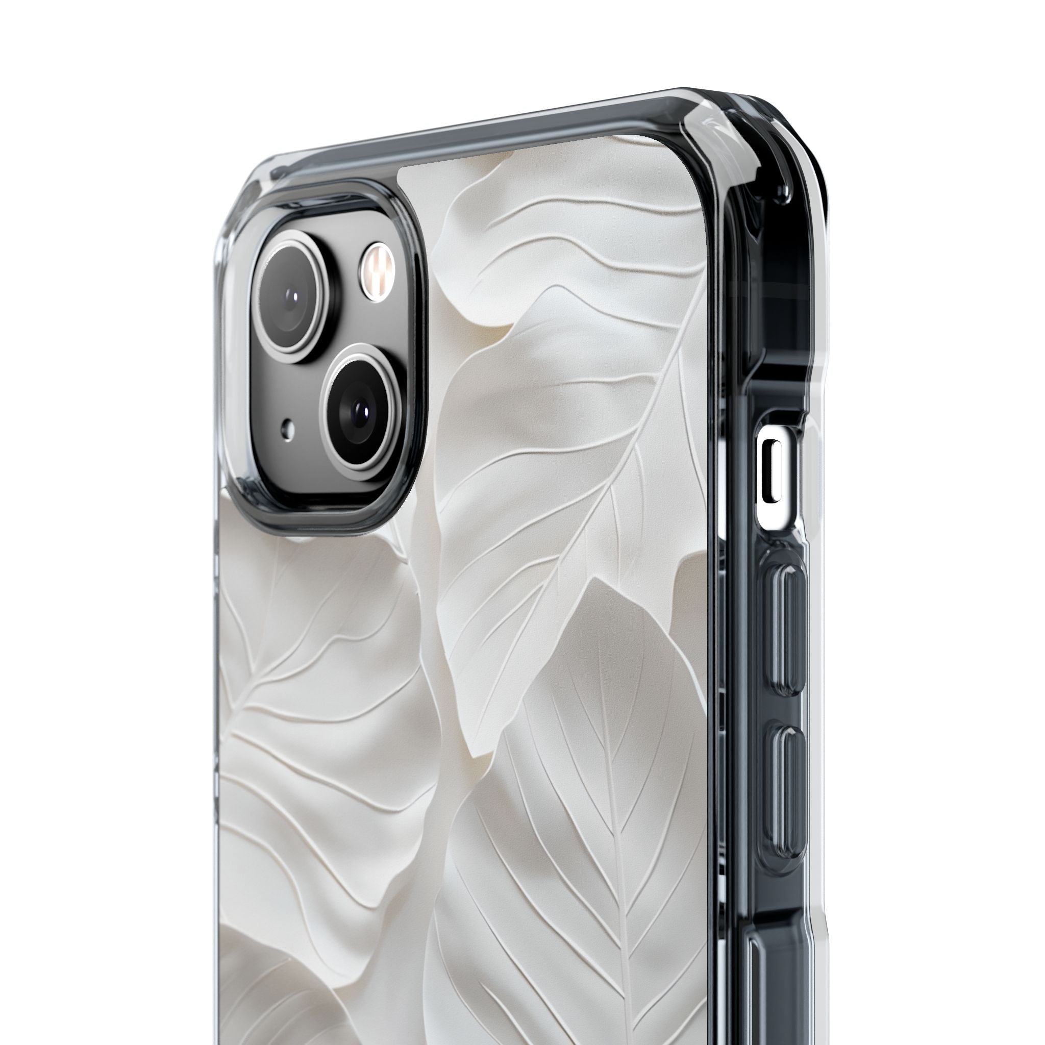 Elegant Leaf Relief iPhone Case - Impact