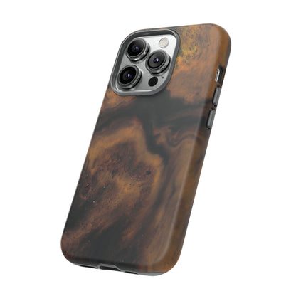 Brown Earth Ink Art - Protective Phone Case