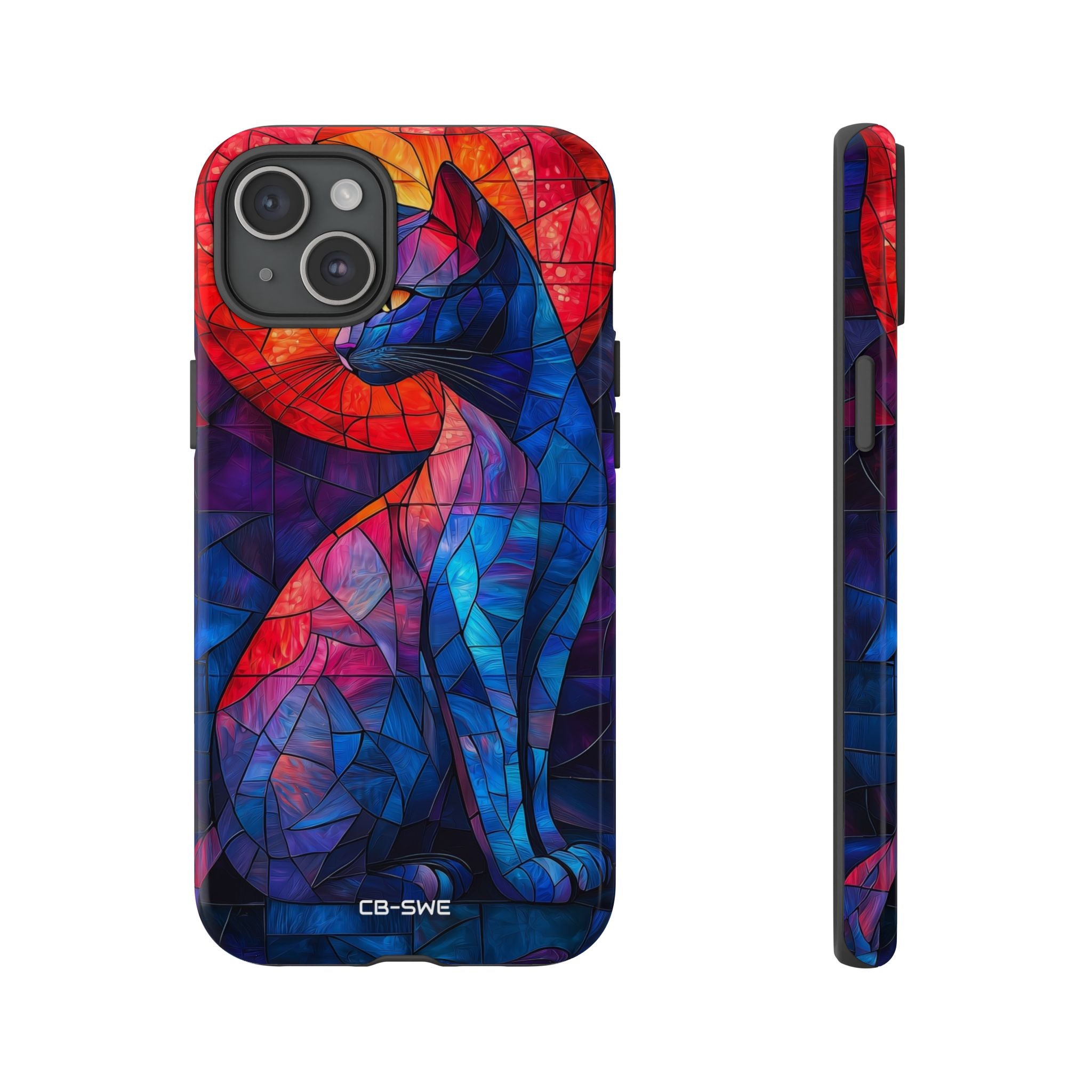 Cat Silhouettes Glow - iPhone Case