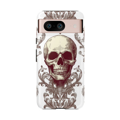 Gothic Skulls and Ornate Foliage Google Pixel 8 - Tough Phone Case