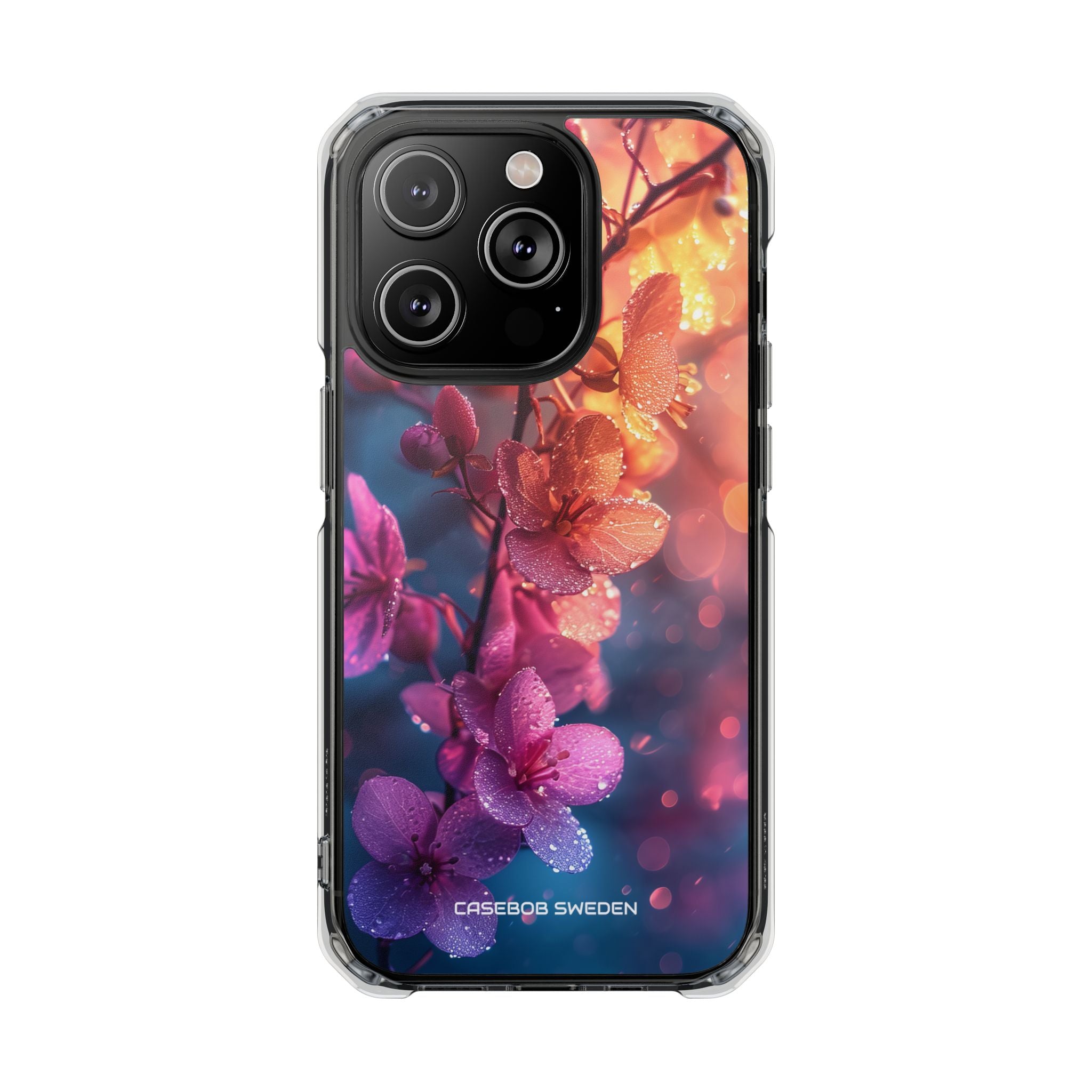 Pink Bloom Serenity - Clear Impact iPhone 14 Phone Case