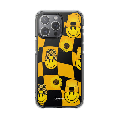 Joyful Checkered Smiles iPhone Case - Impact