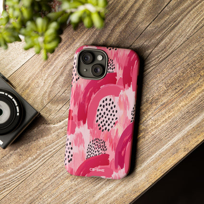 Vibrant Brushwork Dance - iPhone Case