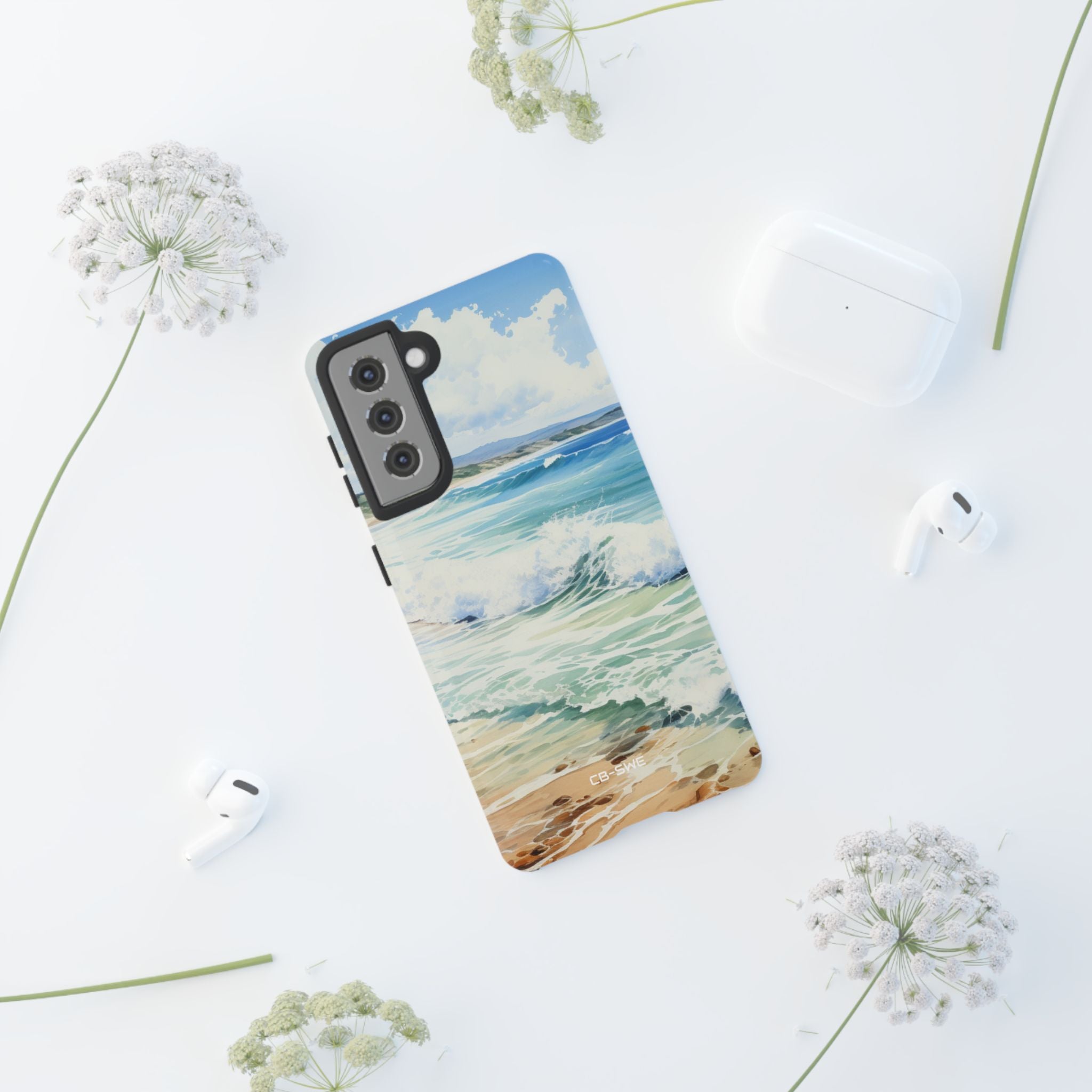 Serene Coastal Watercolors - Samsung Case