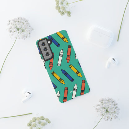 Crayons Dance Playfully - Samsung Case