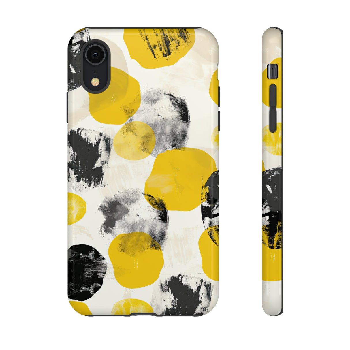 Yellow Dot Minimalism - Protective Phone Case