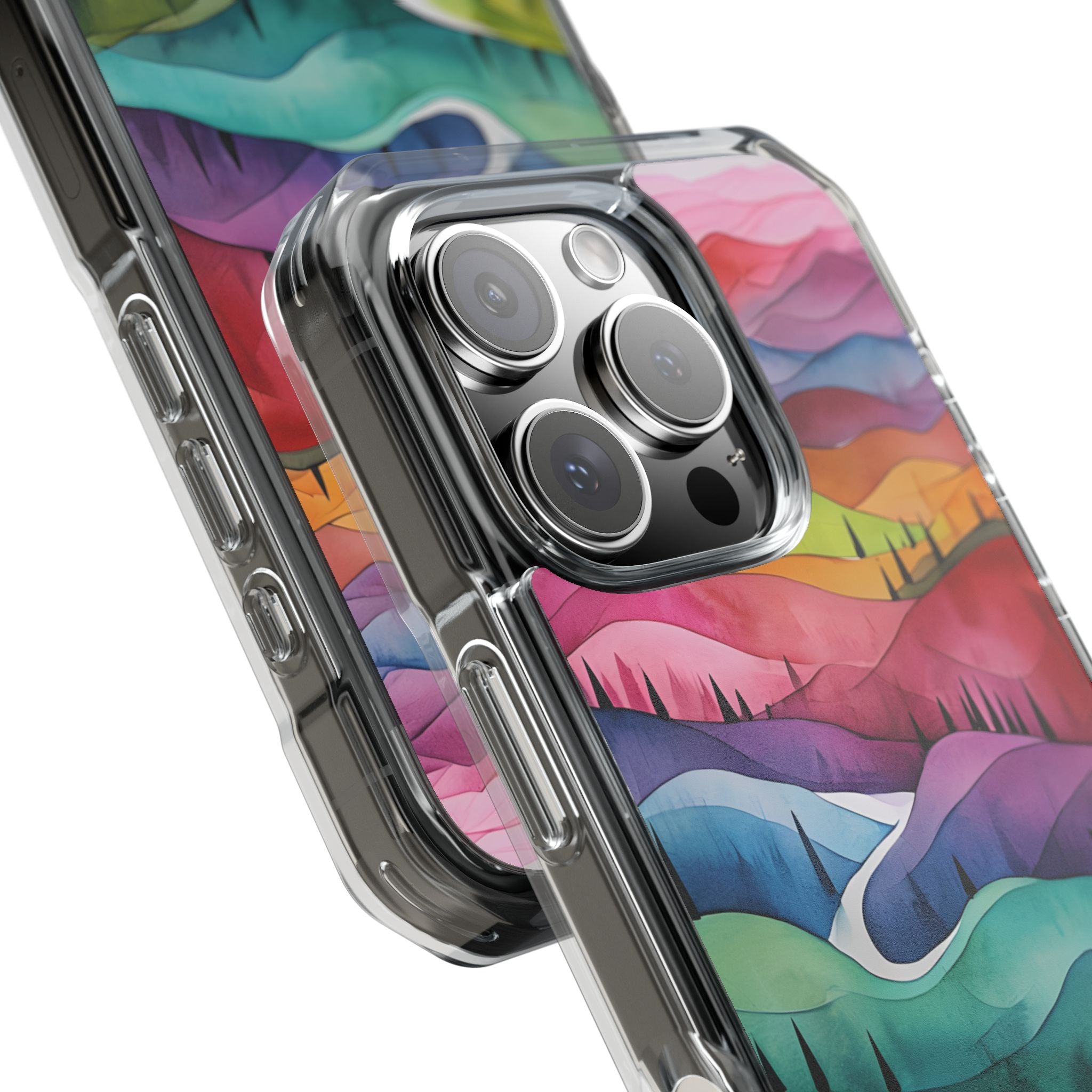 Whimsical Colorful Valleys iPhone Case - Impact