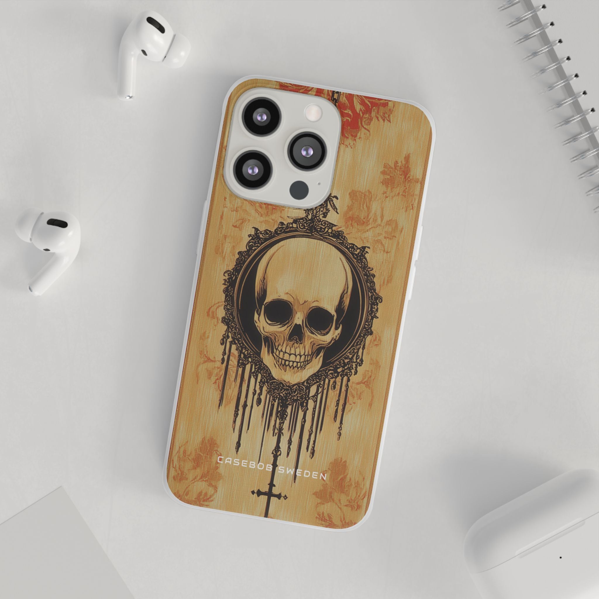 Gothic Skull Elegance iPhone 13 - Flexi Phone Case