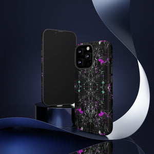 Purple Grid Mirage - Protective Phone Case