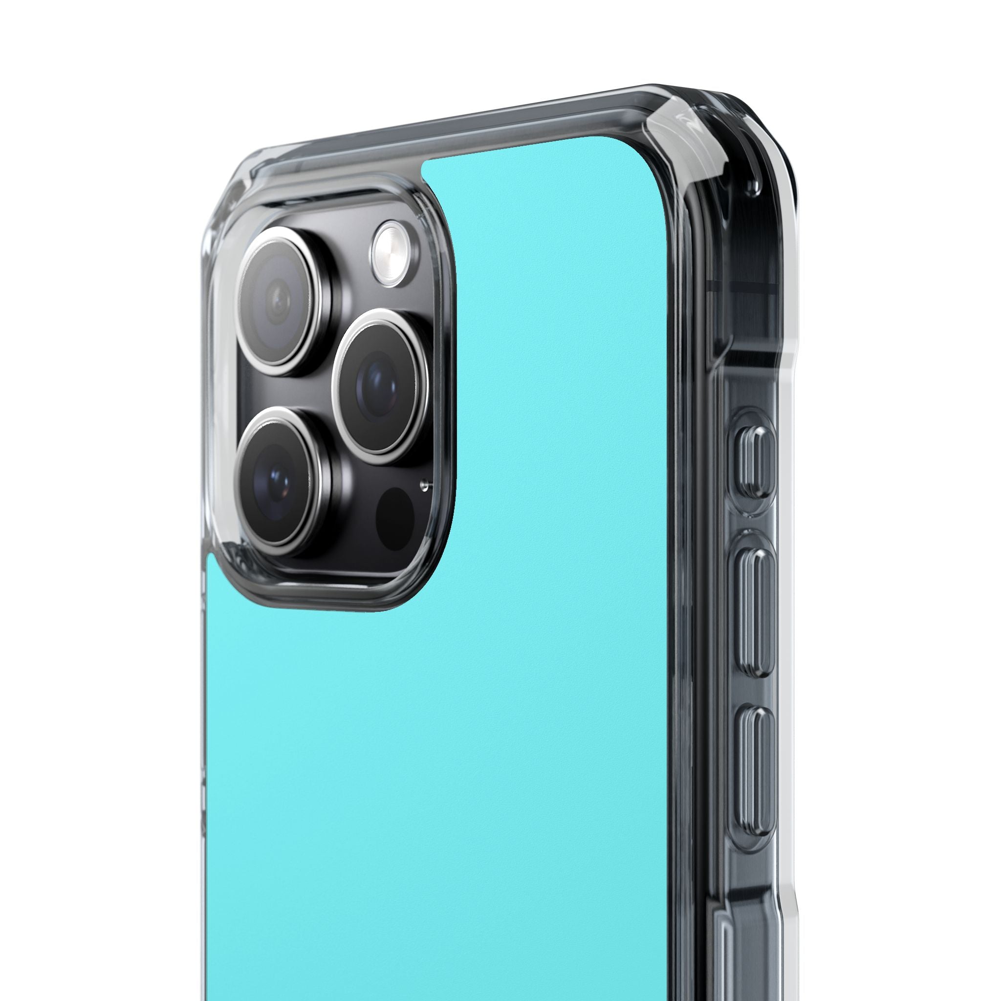 Electric Blue - Clear Impact Case for iPhone