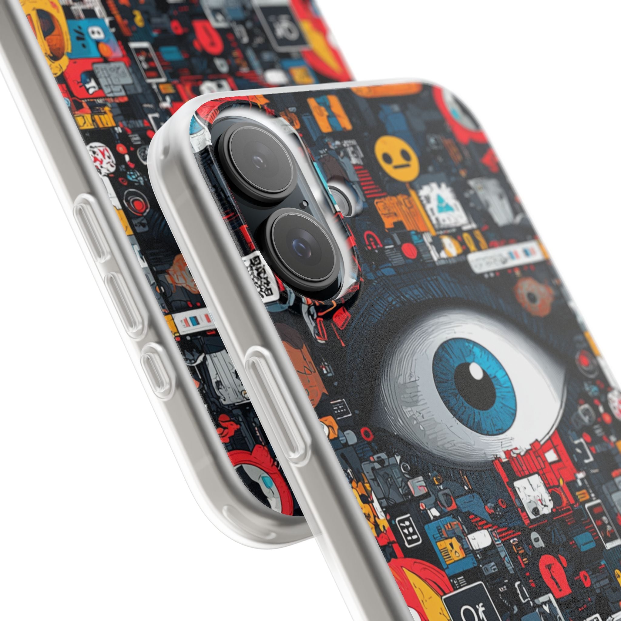 Digital Eye Blue iPhone 16 Plus Case - Soft