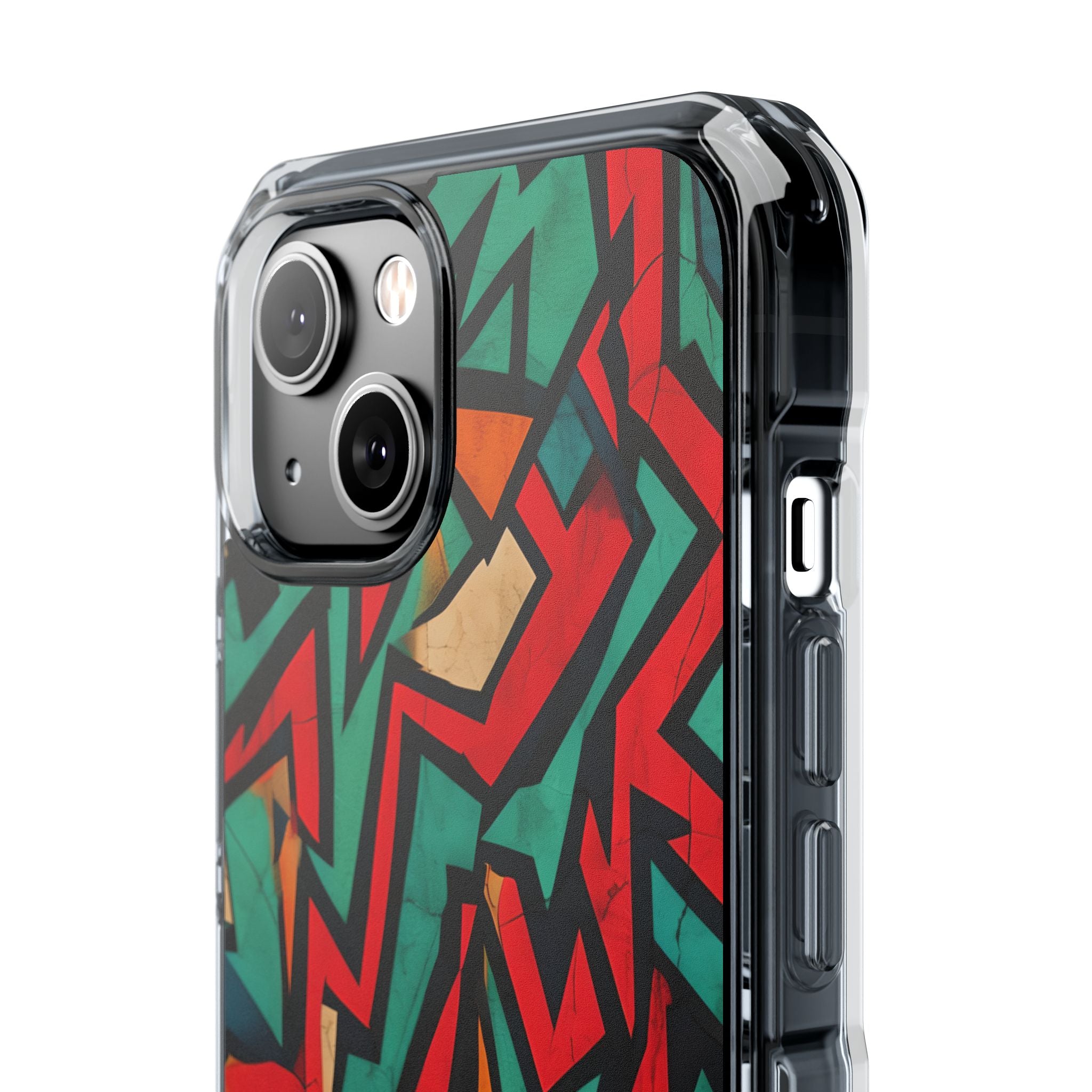 Vivid Geometry Dance iPhone Case - Impact