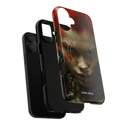 Red Spike Gaze iPhone 16 Plus Case - Tough+