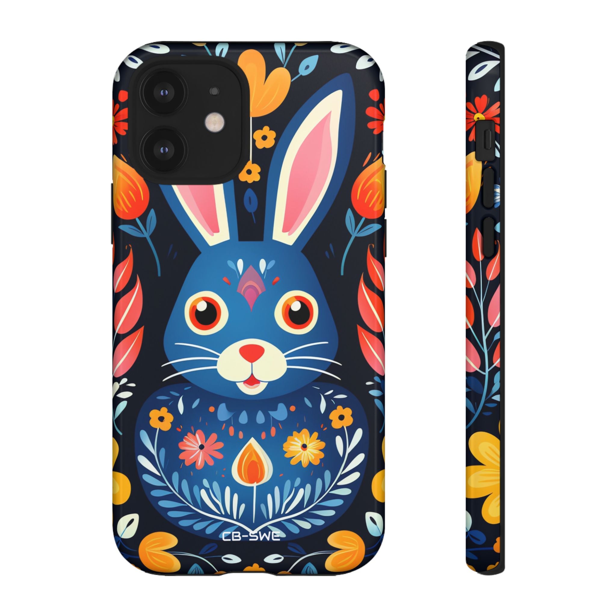 Bunny Jumps Joyfully - iPhone Case