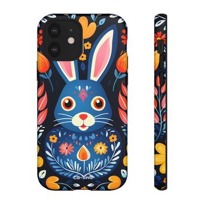 Bunny Jumps Joyfully - iPhone Case