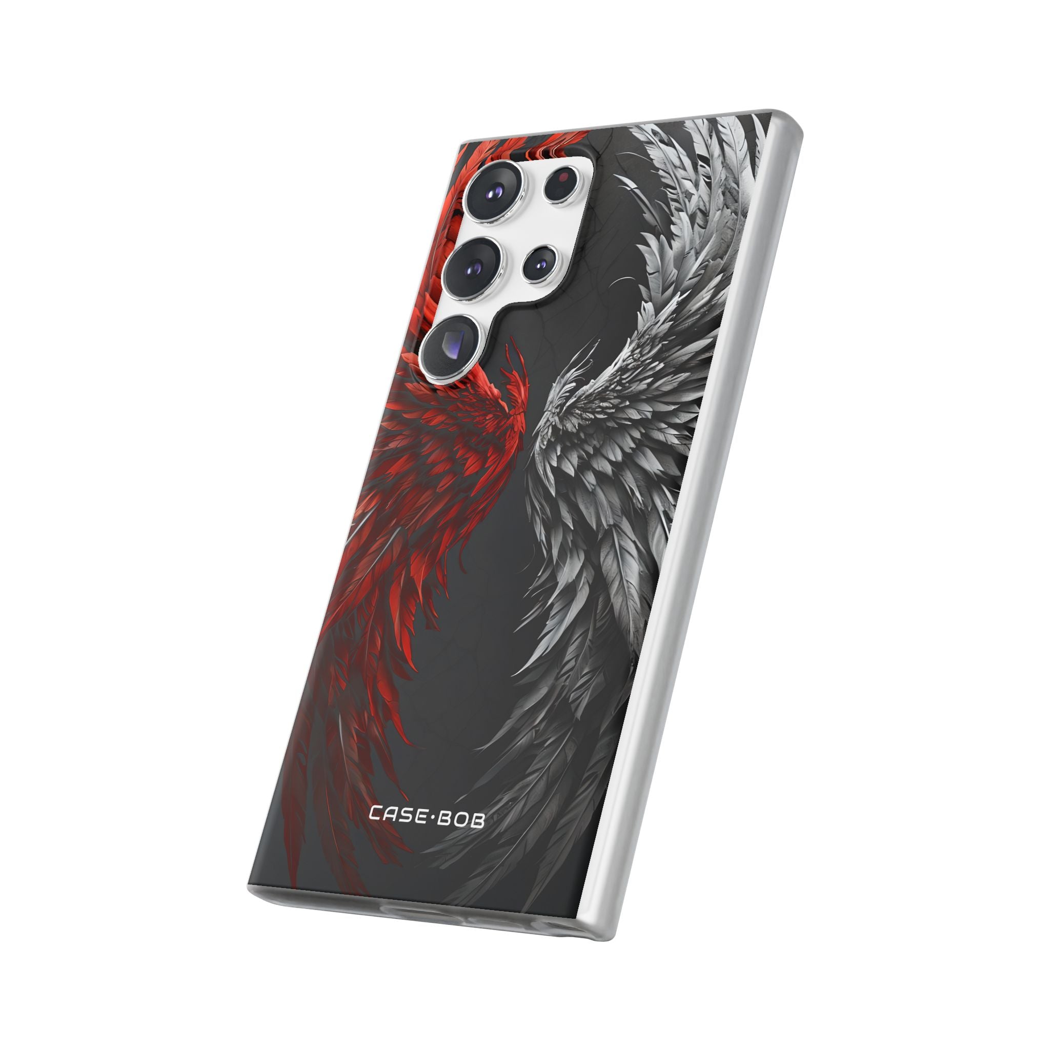Crimson White Wings Samsung S23 Ultra Case - Soft