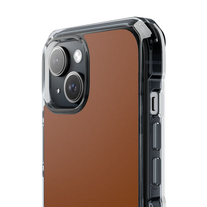 Saddle Brown iPhone 15 - Clear Impact Phone Case