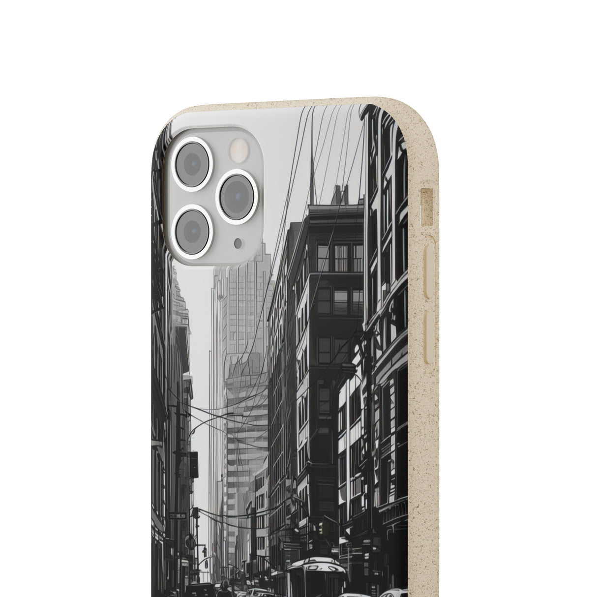 Noir Urban Serenity | Biodegradable Phone Case