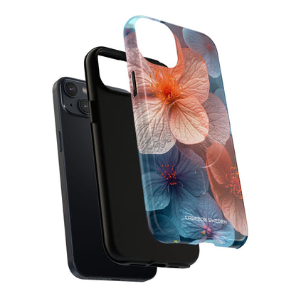 Peach Blossom Serenity - Tough + MagSafe® iPhone 14 Phone Case