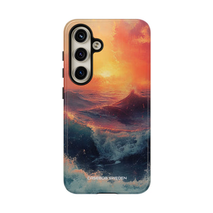 Ocean Sunset Waves - Tough Samsung S24 Phone Case