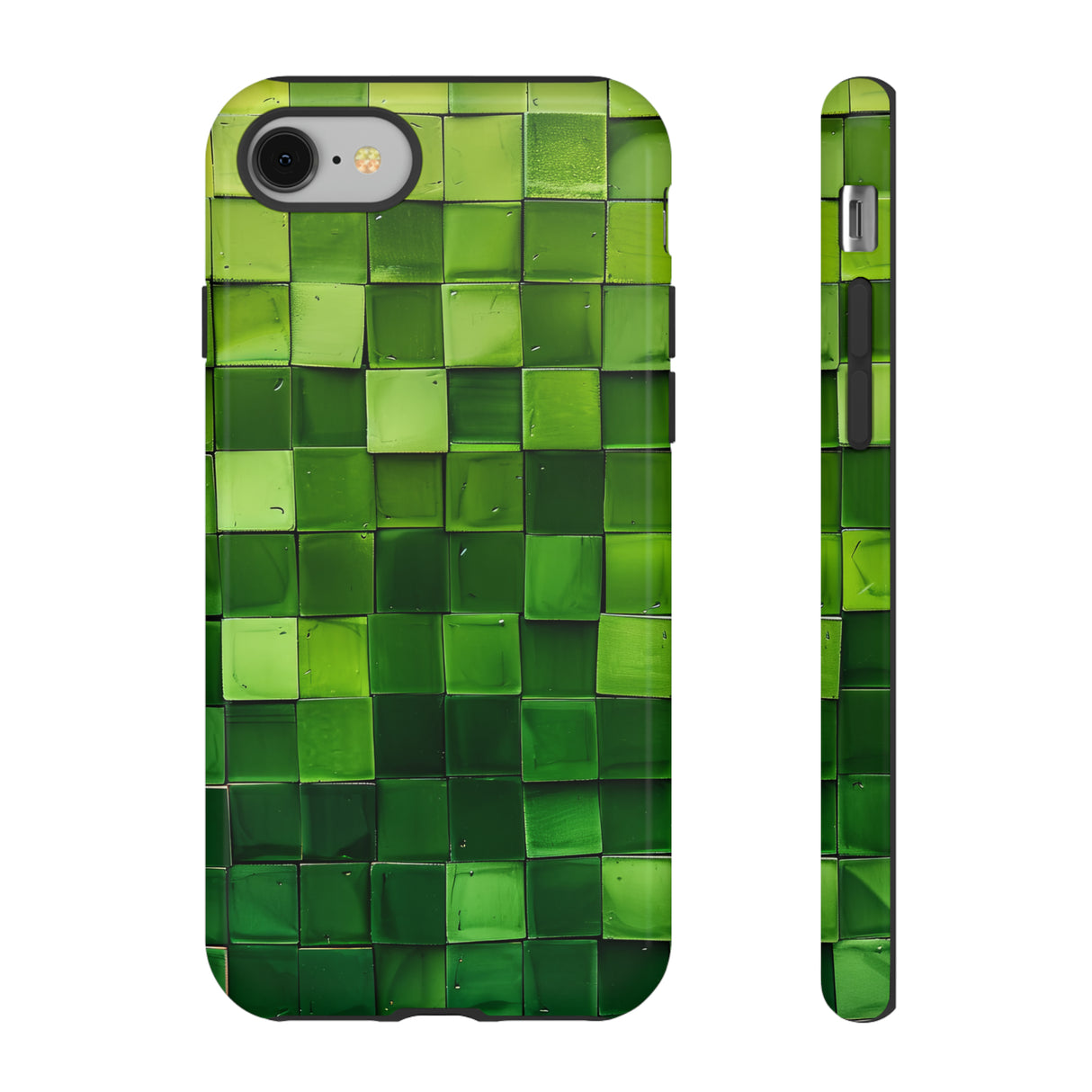 Emerald Square: Green Gradient - Protective Phone Case