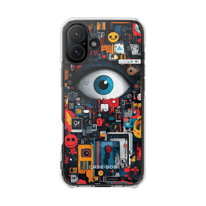 Digital Eye Blue iPhone 16 Plus Case - Impact