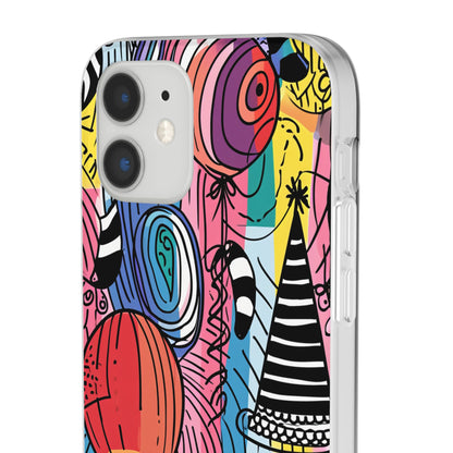 Vibrant Party Whimsy | Flexible Phone Case for iPhone