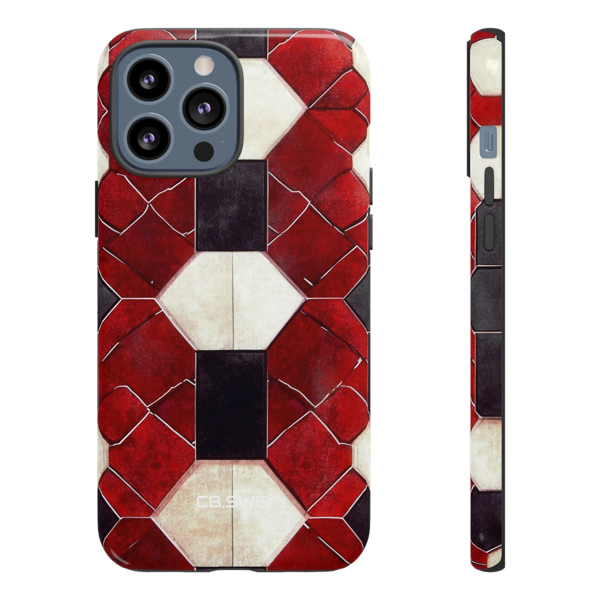 Kaleidoscope Geometric Hexagon Real Gothic Low Resolution iPhone 13 - Tough