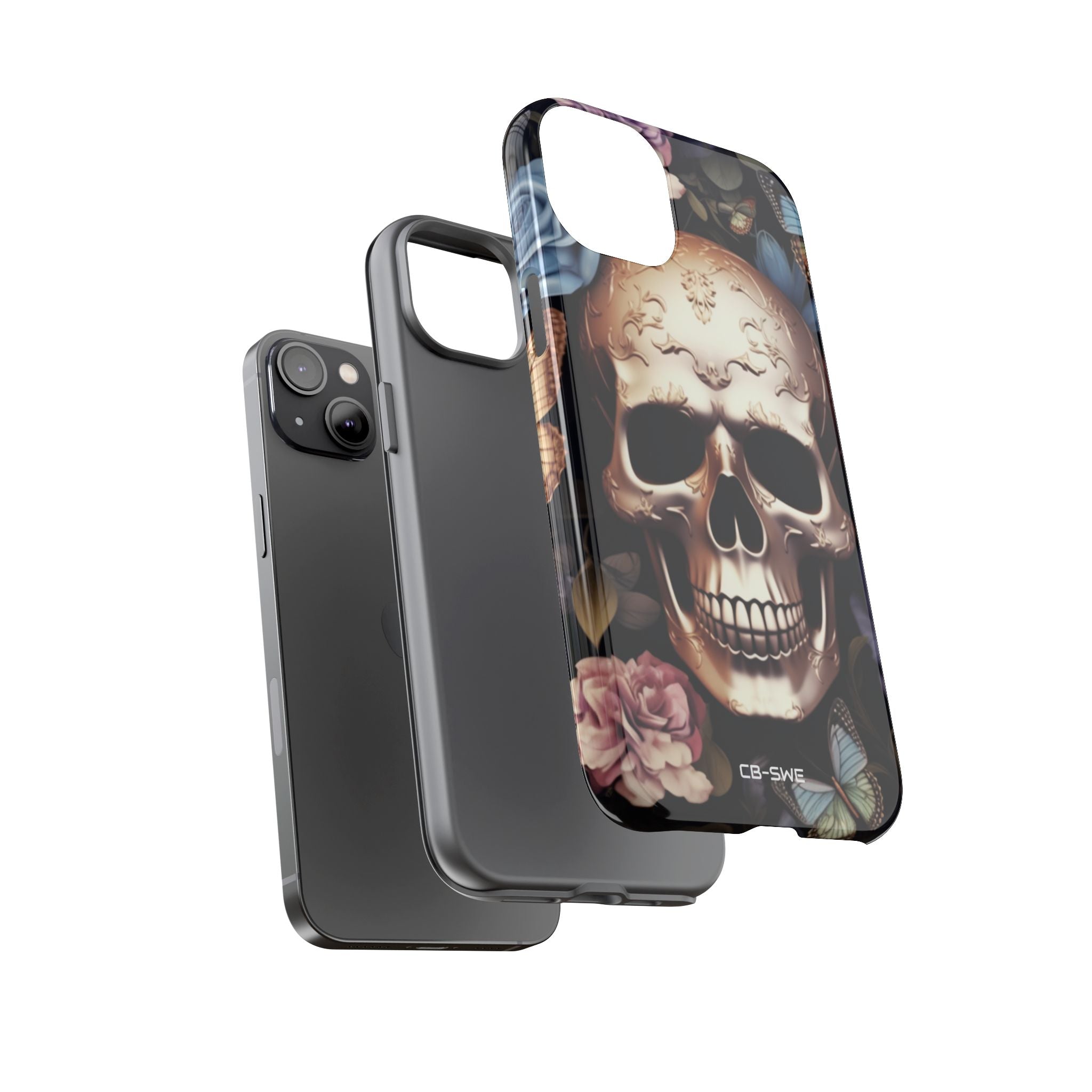 Skull Among Blossoms - iPhone Case