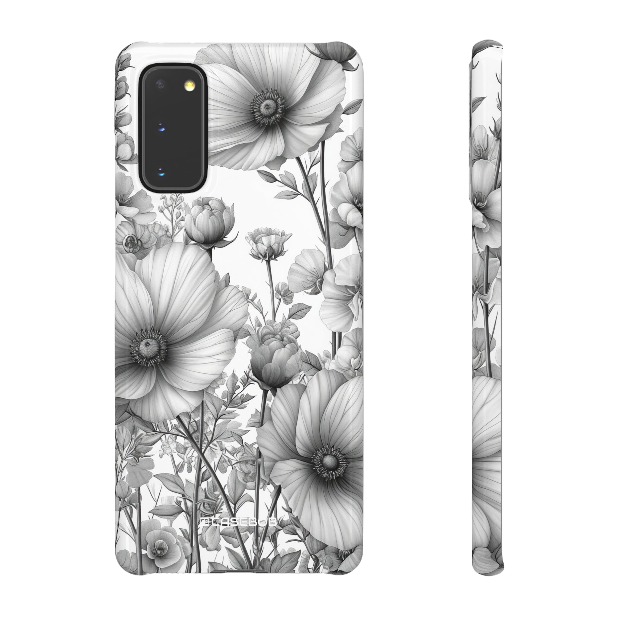 Monochrome Flora | Slim Phone Case for Samsung