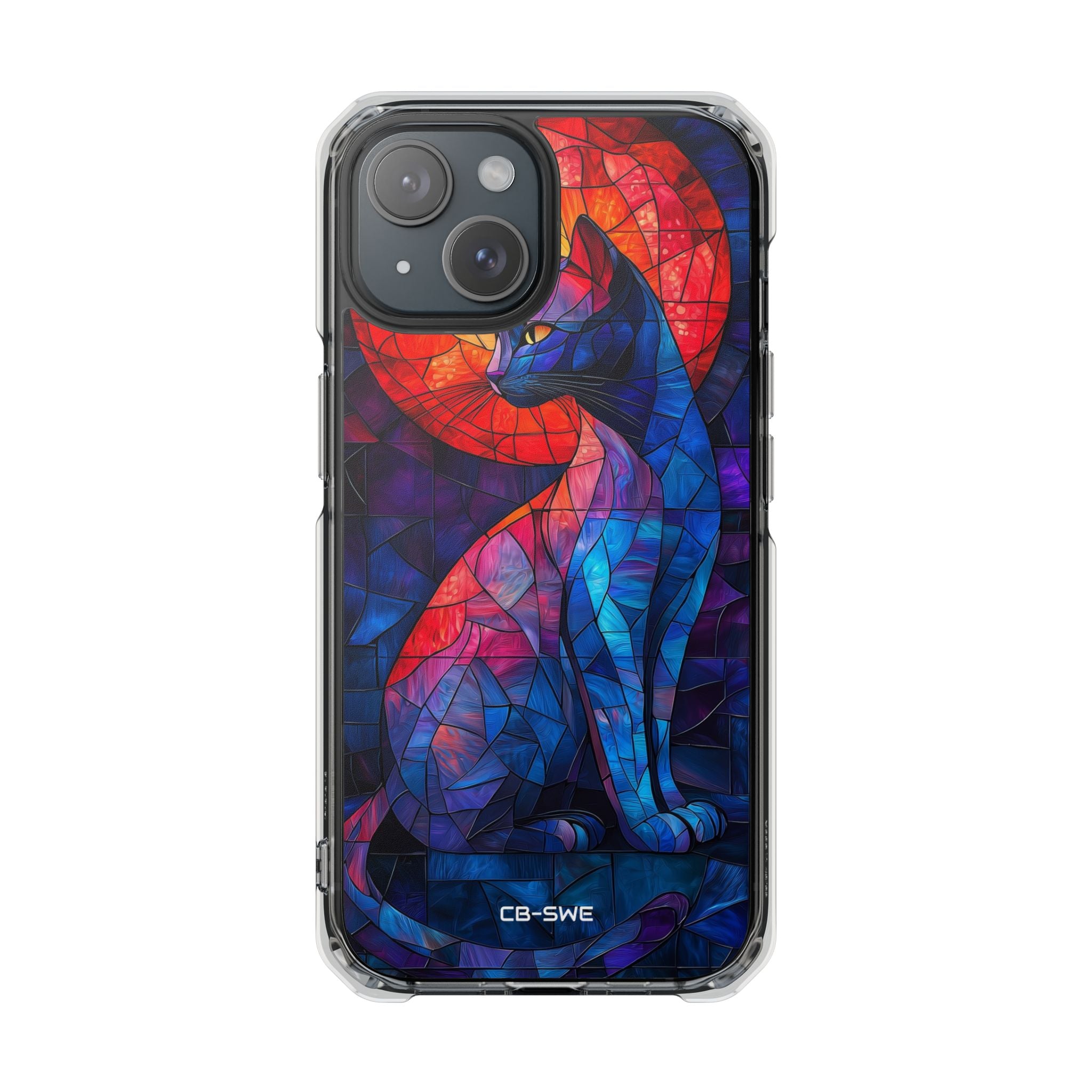 Cat Silhouettes Glow iPhone Case - Impact