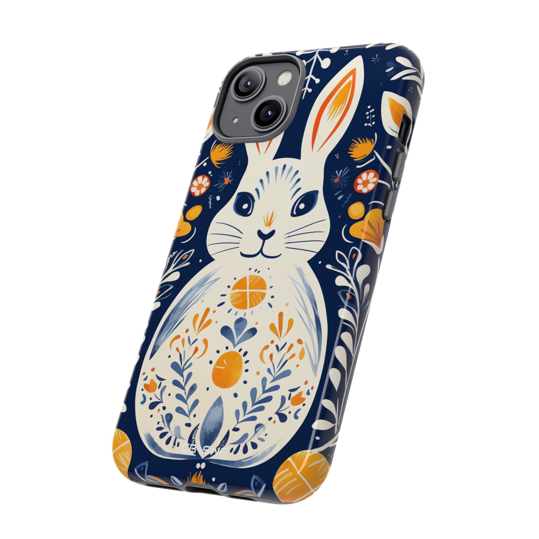 Floral Rabbit Joy - iPhone Case