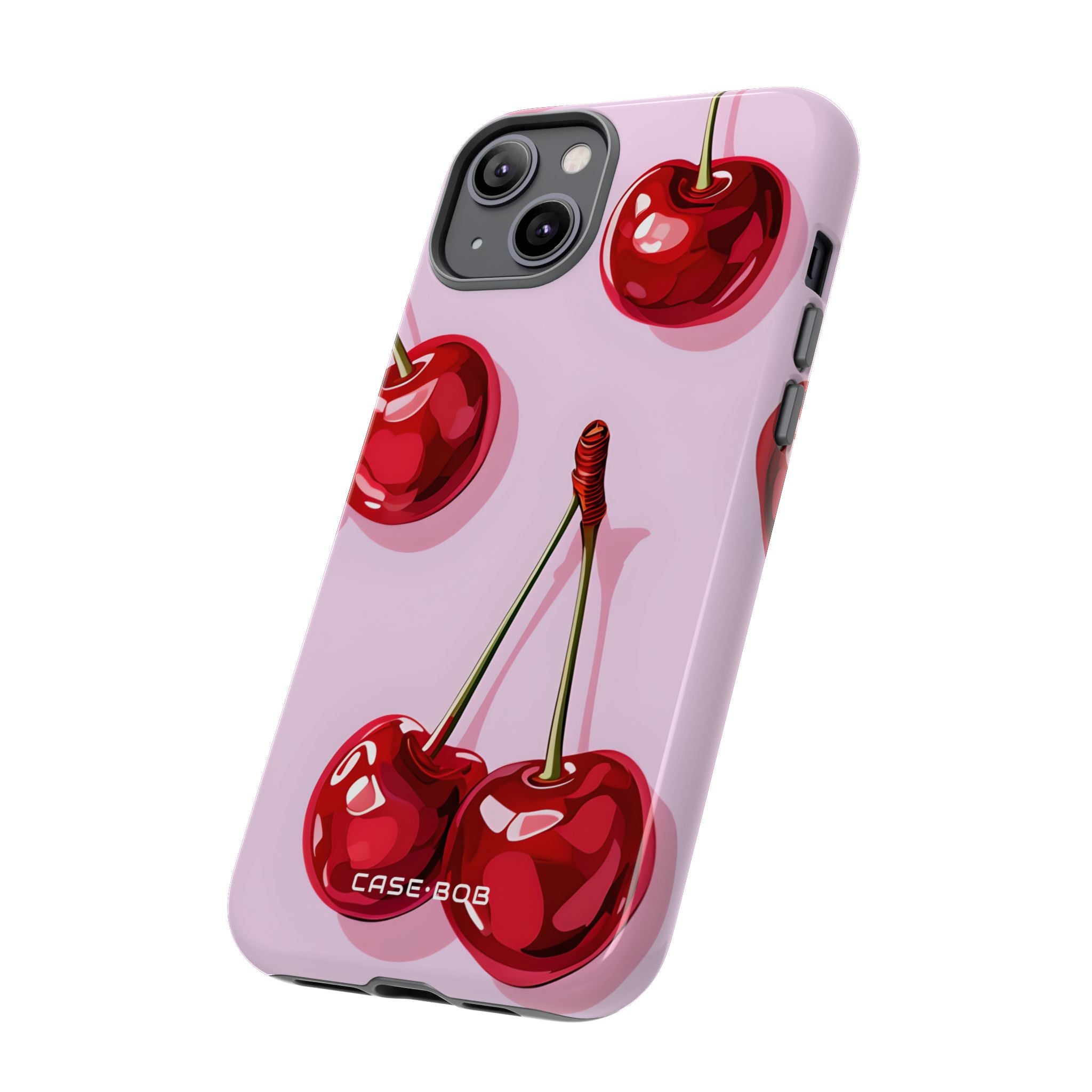Glossy Cherry Burst iPhone 14 Plus Case - Tough