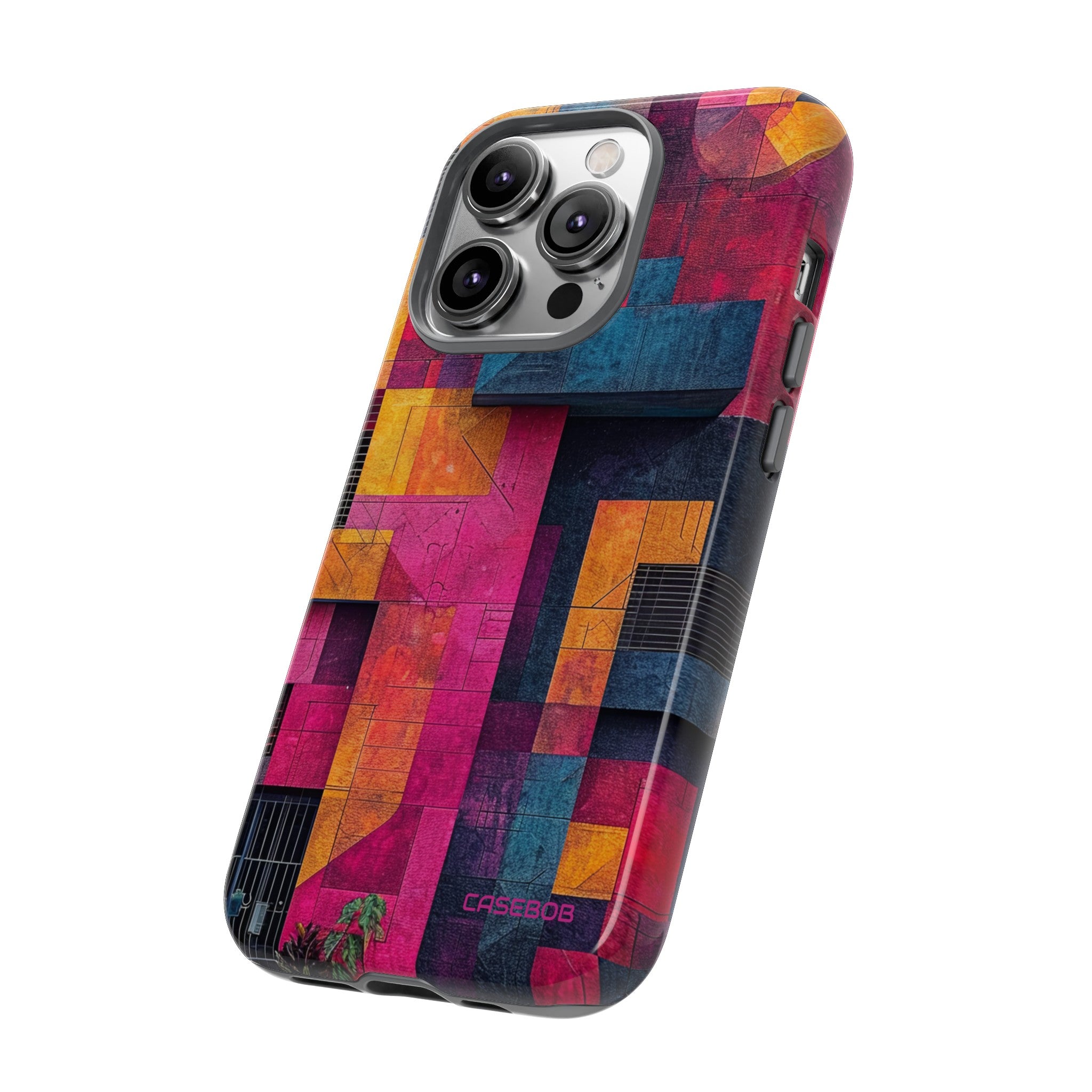 Electric Geometric Vibes - Protective Phone Case