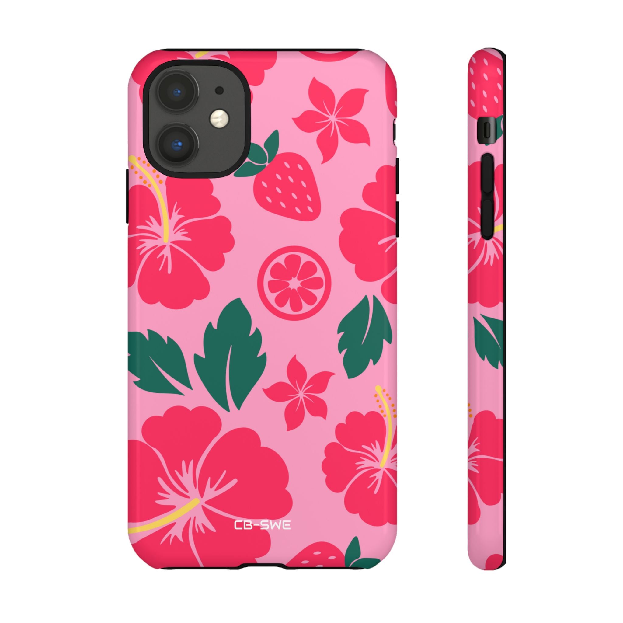 Tropical Hibiscus Harmony - iPhone Case