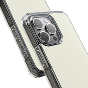 Elfenbeinfarben | Handyhülle für iPhone (Clear Impact Case – magnetisch)