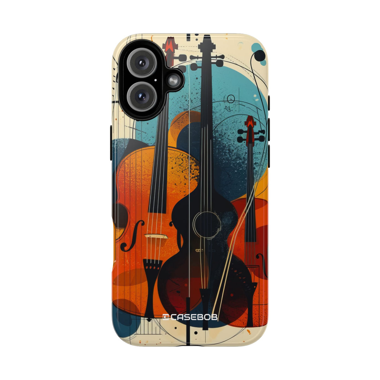 Vibrant Symphony: Abstract Music Art - for iPhone 16