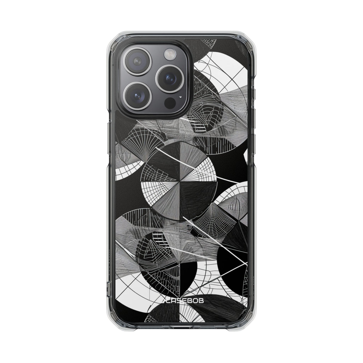 Geometric Elegance - Phone Case for iPhone (Clear Impact - Magnetic)