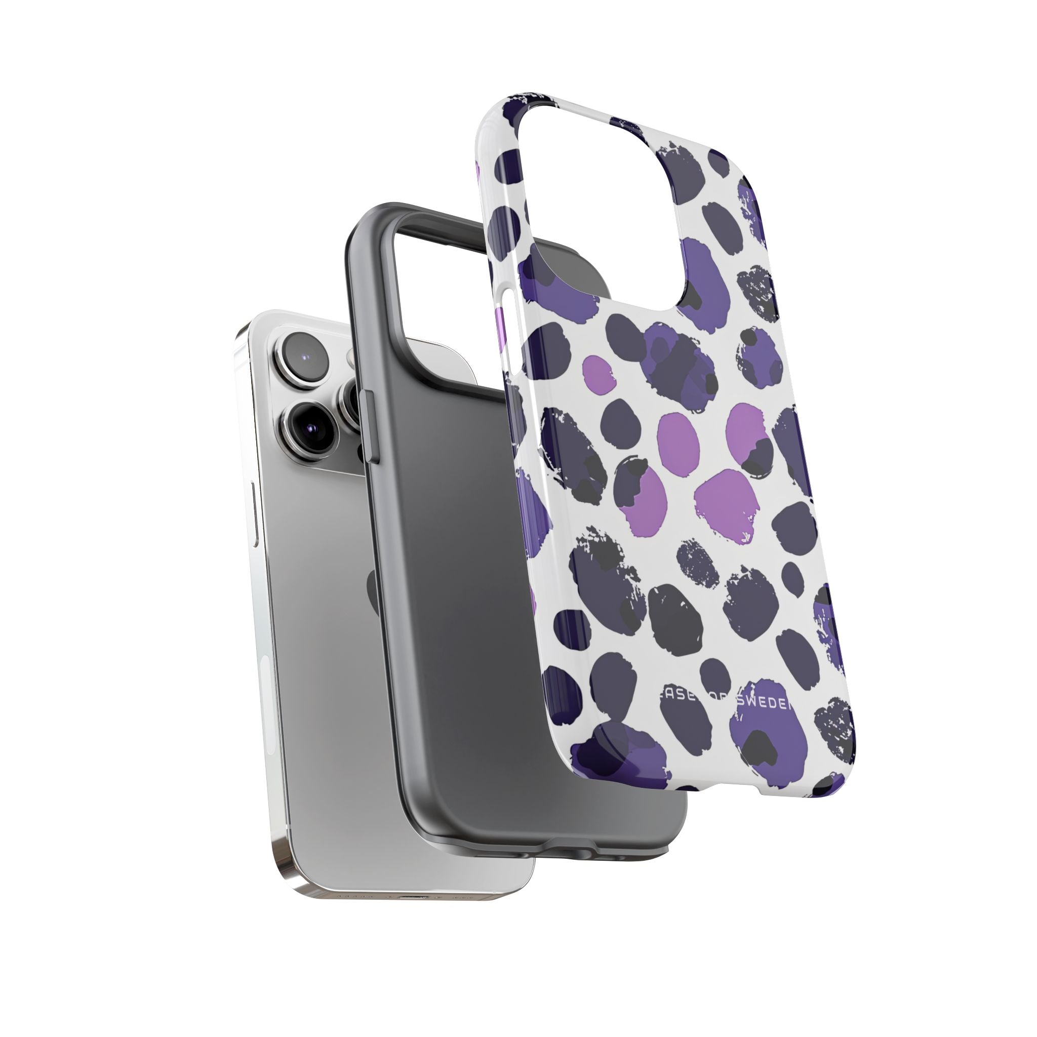 Purple Inkblots iPhone 14 - Tough Phone Case