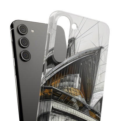 Architectural Curves in Line Formation Samsung S23 - Slim Phone Case