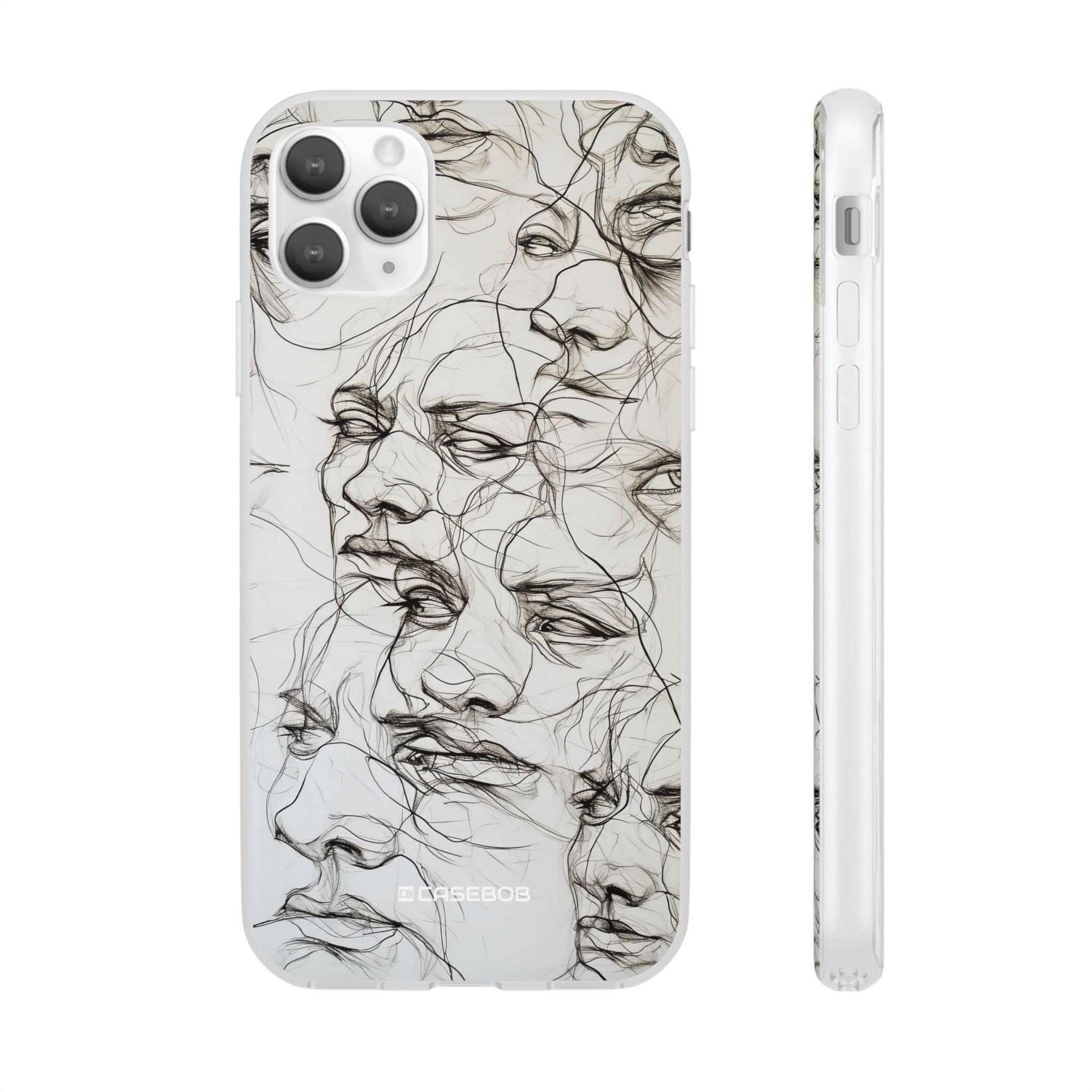 Ethereal Faces | Flexible Phone Case for iPhone