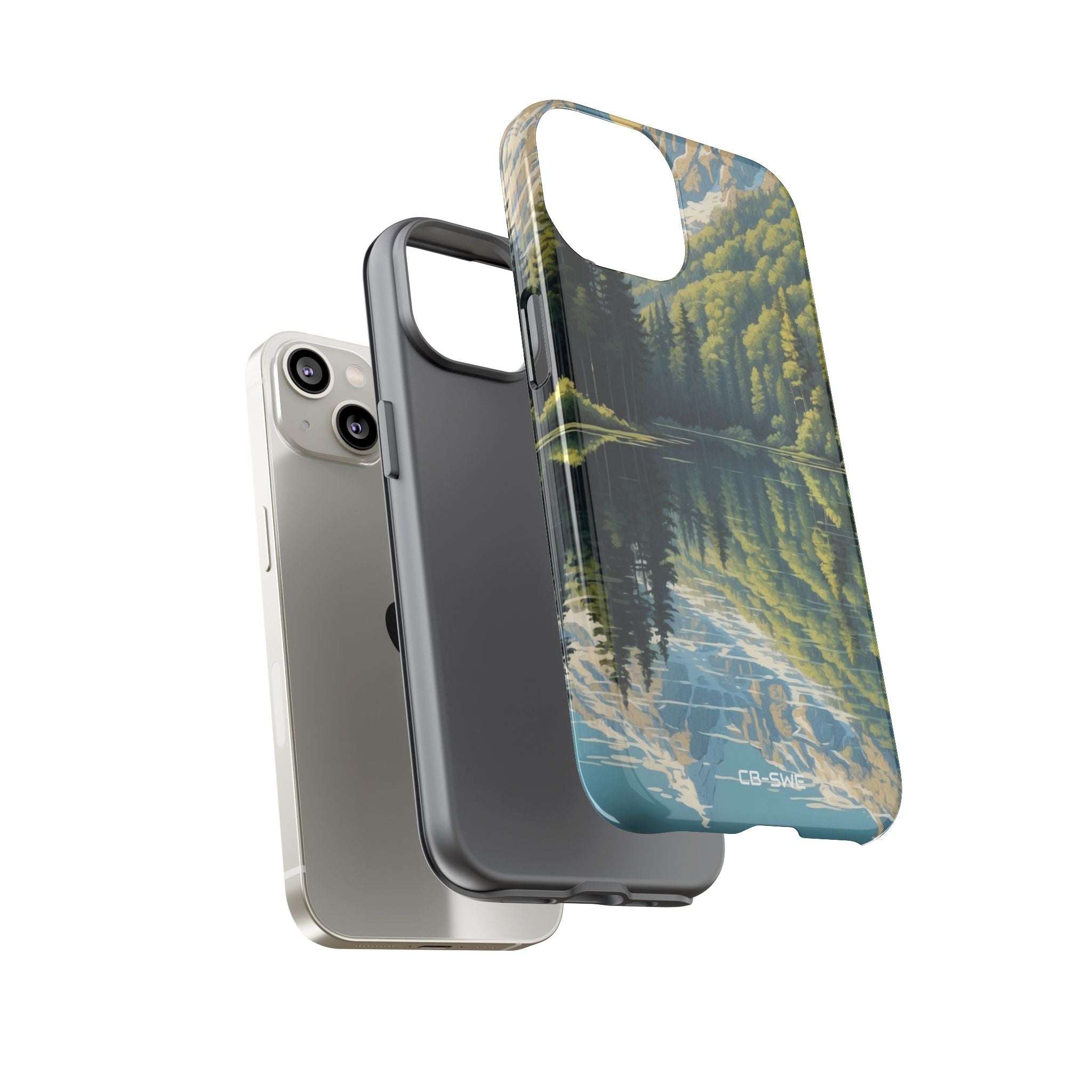 Mountain Peaks Reflect - iPhone Case