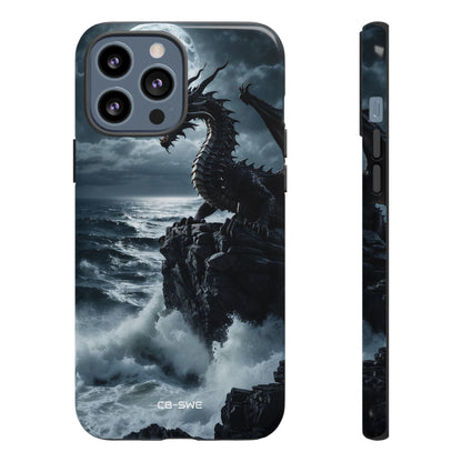 Dragon Roars Against Sea - iPhone Case