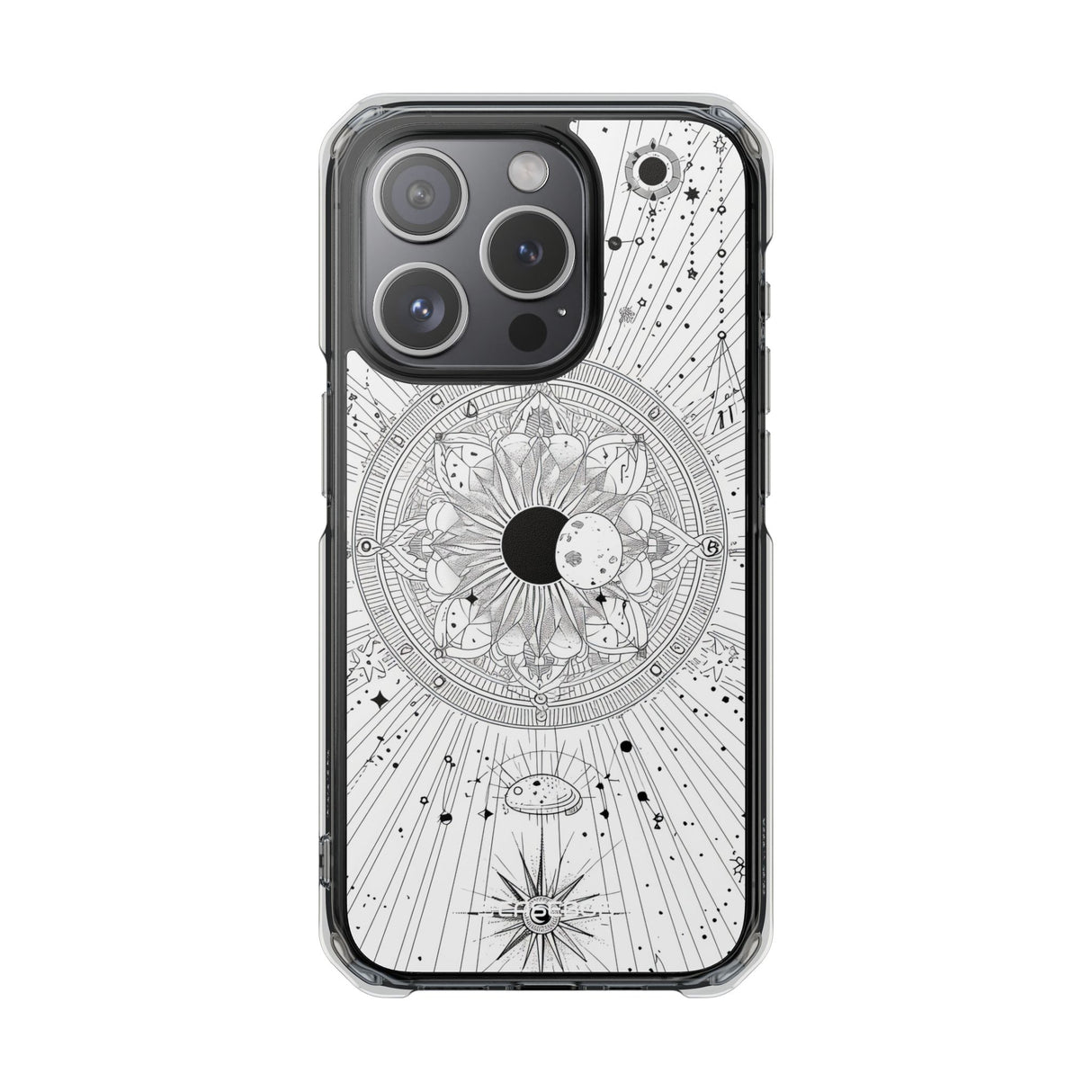 Celestial Mandala Mystique – Handyhülle für iPhone (Clear Impact – Magnetisch) 